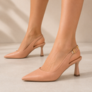 Scarpin Slingback Salto Taça