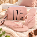 Kit Feminino Chinelo e Necessaire
