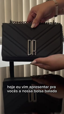 Bolsa Feminina Pequena De Lado Transversal Alça Corrente Lançamento