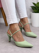 Scarpin Sandália Feminino Salto Baixo Fino Confortável