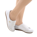 Tenis Feminino Casual Dia Dia Confortavel Jovem Moderno Leve Branco Enfermagem Tamanho Especial