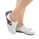 Tenis Feminino Casual Dia Dia Confortavel Jovem Moderno Leve Branco Enfermagem Tamanho Especial