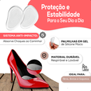 Kit 3 Pares Palmilha em Gel de Silicone Salto Sapato Antiderrapante Conforto Anti Impacto Esporão