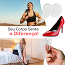 Kit 3 Pares Palmilha em Gel de Silicone Salto Sapato Antiderrapante Conforto Anti Impacto Esporão