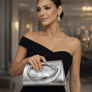 Bolsa Clutch Luxo Feminina Dourada Para Madrinha e Noiva