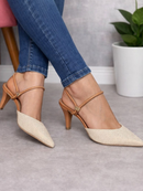 Scarpin Sandália Feminino Salto Baixo Fino Confortável