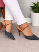 Scarpin Sandália Feminino Salto Baixo Fino Confortável